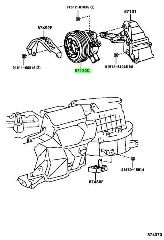 Viscous heater toyota